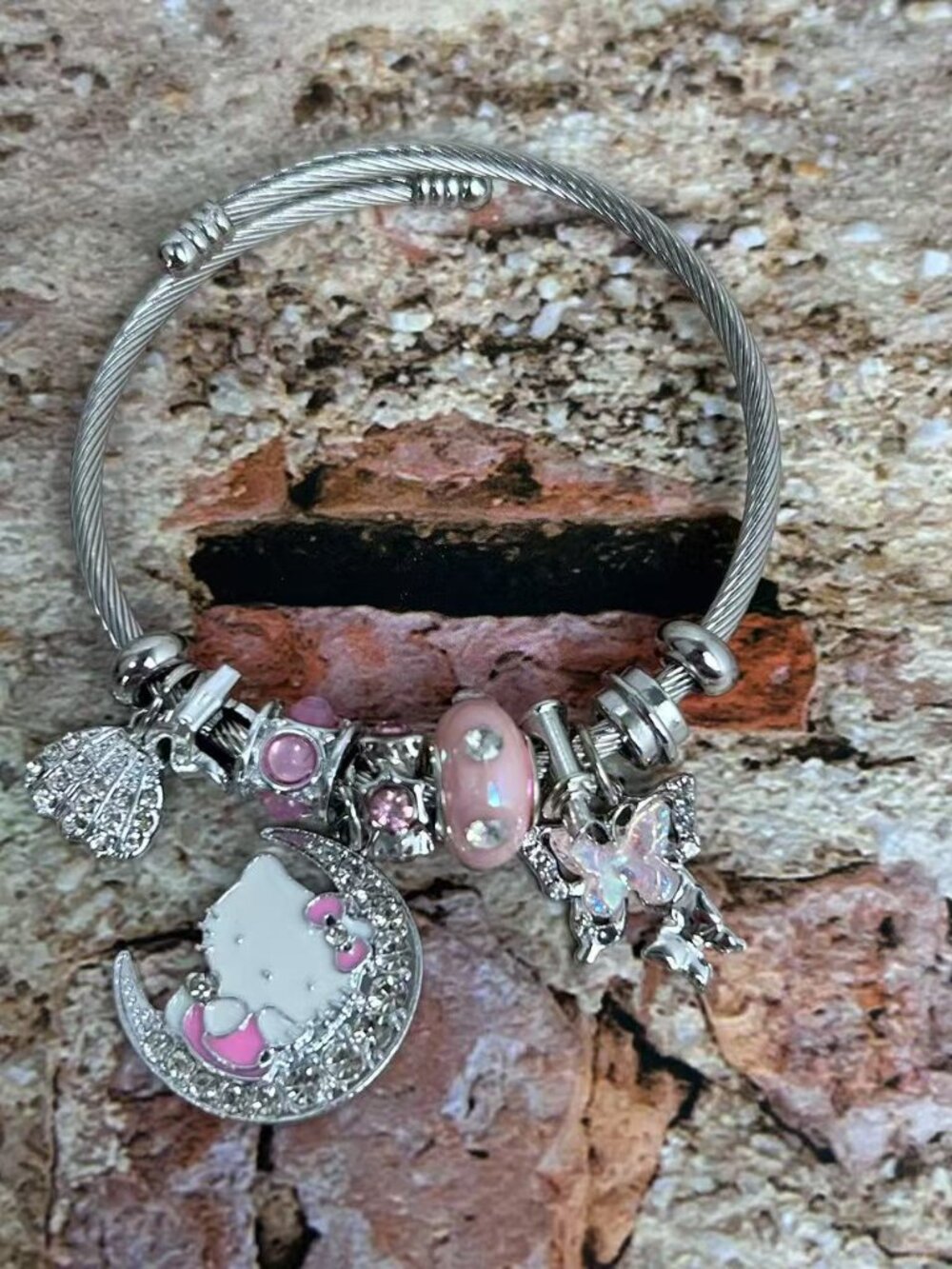 Pink Hello Kitty Bracelet cute